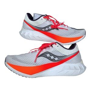 Size 12.5 - Saucony Endorphin Pro 4 White Black Orange Running Shoes